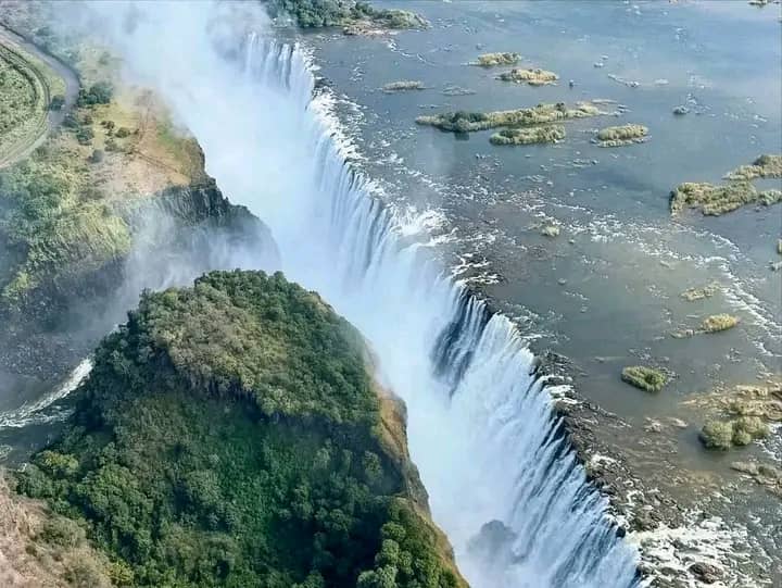 Victoria Falls aerial view